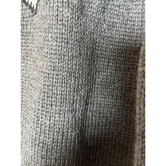J Jill Cardigan Sweater Medium Brown Wildwood Fair Isle Wool Blend Nordic XL - Picture 4 of 11